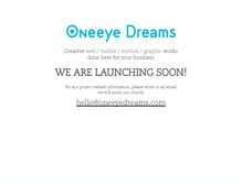 Tablet Screenshot of oneeyedreams.com